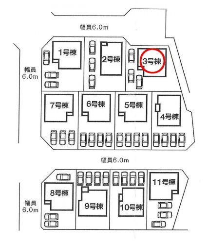 Compartment figure. 19,400,000 yen, 4LDK, Land area 191.93 sq m , Building area 104.75 sq m car park 3 cars parking OK! 