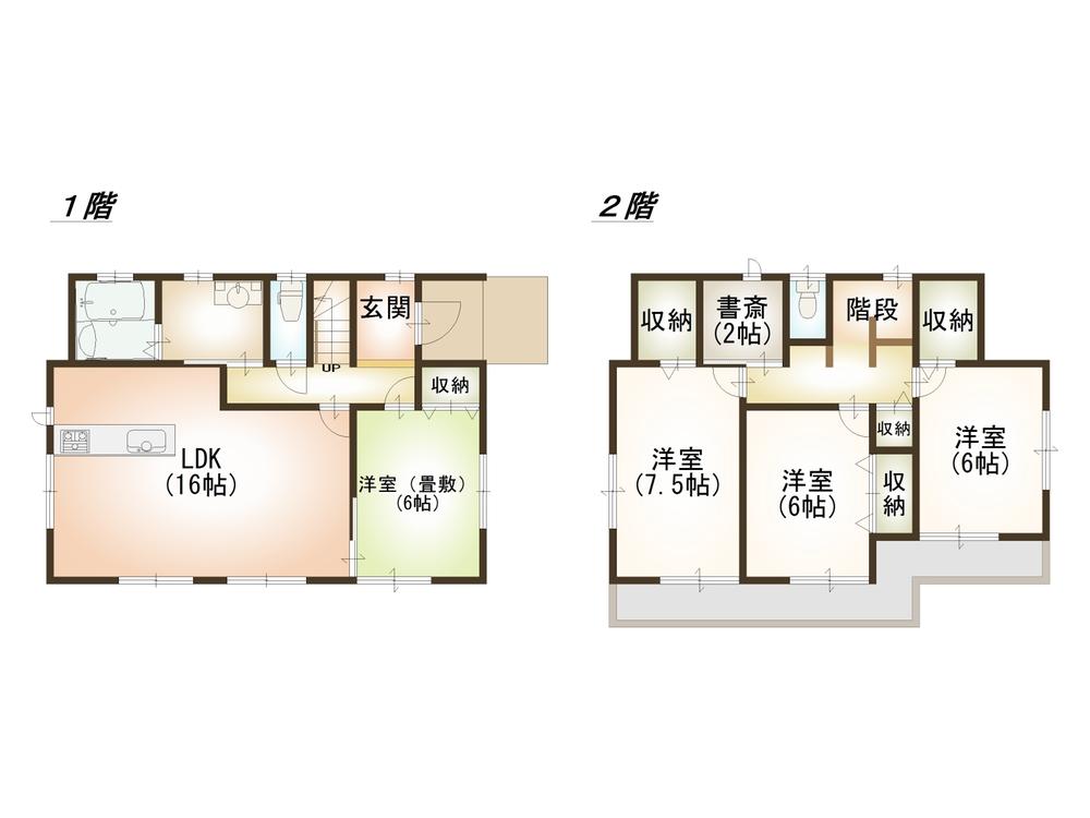 Floor plan. 19,990,000 yen, 4LDK, Land area 195.27 sq m , Building area 105.99 sq m