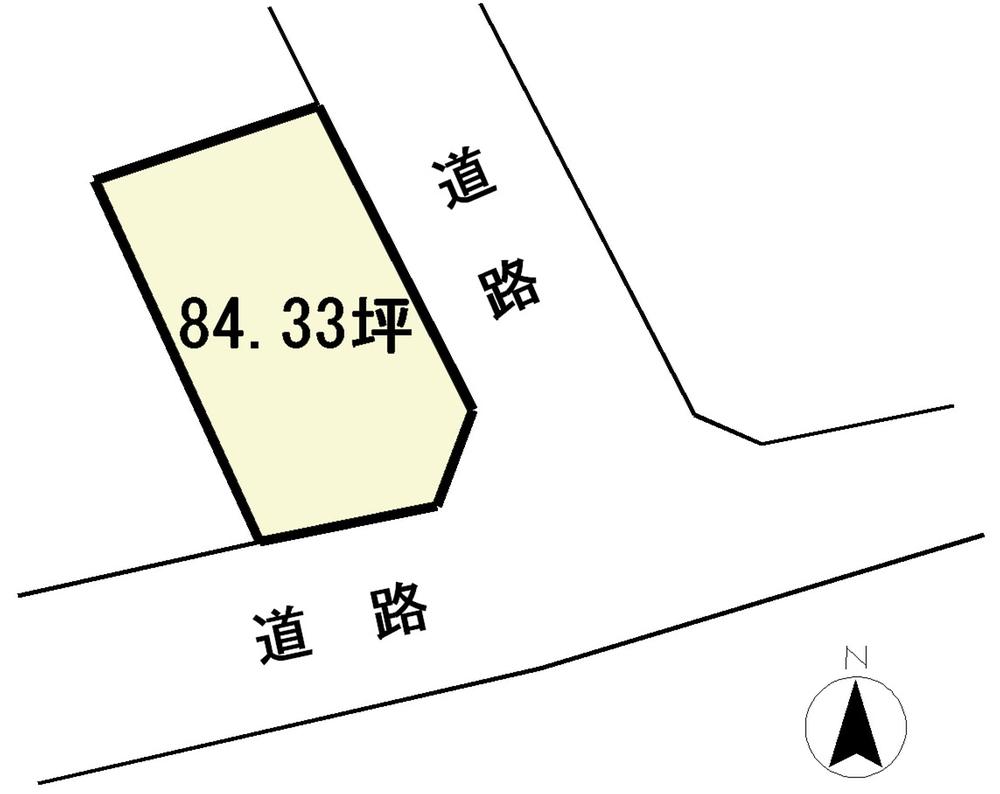 Compartment figure. Land price 26,800,000 yen, Land area 278.79 sq m