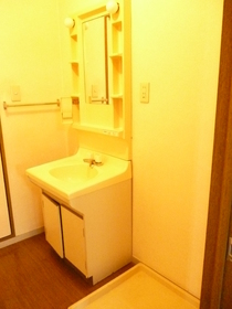 Washroom. Washbasin & Indoor Laundry Area