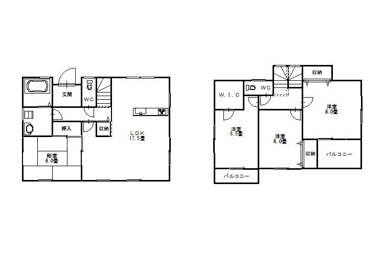 Floor plan. 16.4 million yen, 4LDK, Land area 304.35 sq m , Building area 105.15 sq m