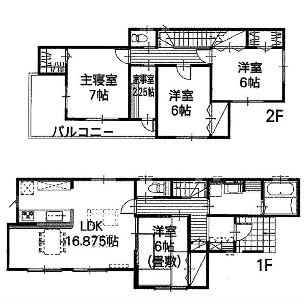 Floor plan. 23,390,000 yen, 4LDK, Land area 170.28 sq m , Building area 108.05 sq m