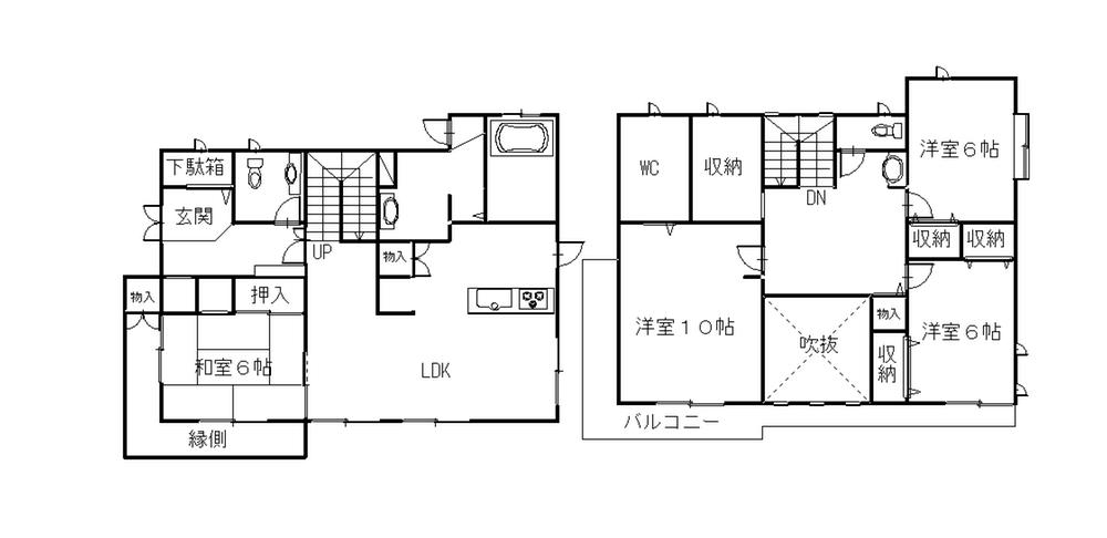 Floor plan. 52,800,000 yen, 4LDK + S (storeroom), Land area 403.62 sq m , Building area 159.51 sq m