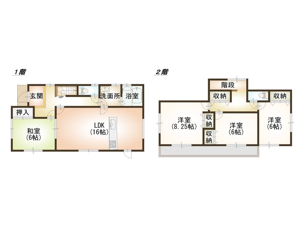 Floor plan. 21,800,000 yen, 4LDK, Land area 312.79 sq m , Building area 105.98 sq m