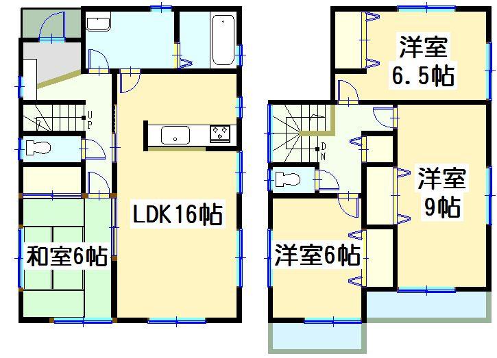 Floor plan. 19,800,000 yen, 4LDK, Land area 168.96 sq m , Building area 105.99 sq m