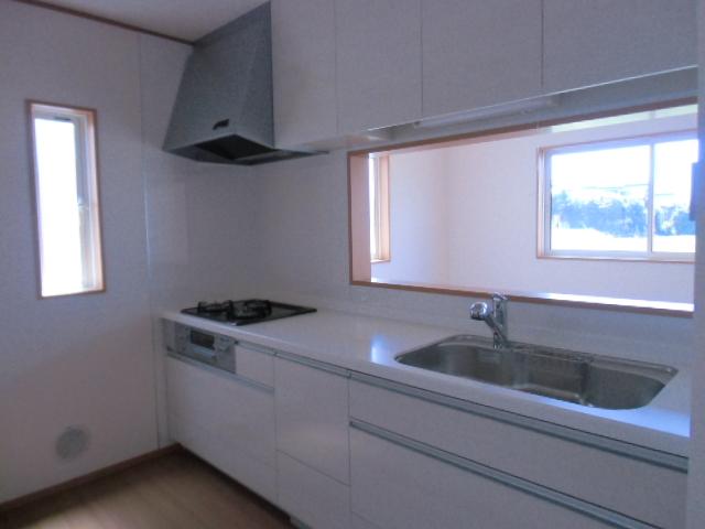 Kitchen. Counter kitchen with hanging cupboard comes with is also excellent storage capacity water purification function! 