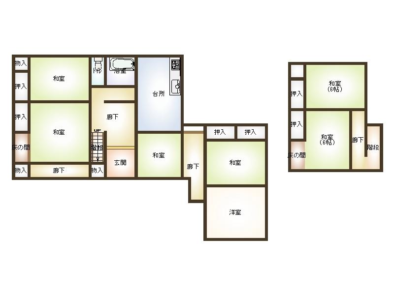 Floor plan. 7.8 million yen, 7DK, Land area 960.44 sq m , Building area 125.97 sq m