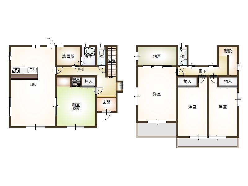 Floor plan. 11.8 million yen, 4LDK + S (storeroom), Land area 259.57 sq m , Building area 137.75 sq m