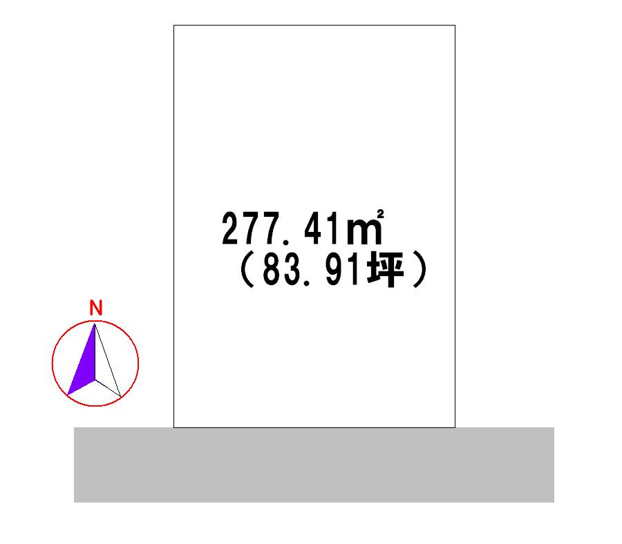 Compartment figure. Land price 17.8 million yen, Land area 277.41 sq m