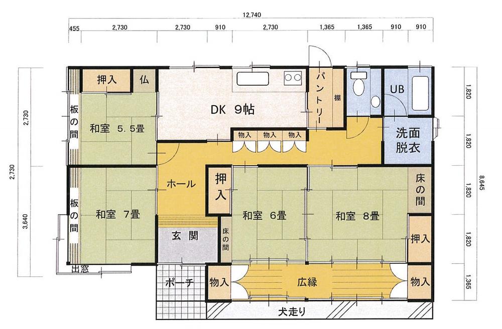 Floor plan. 14.5 million yen, 4DK + S (storeroom), Land area 491.22 sq m , Building area 107.27 sq m plan view