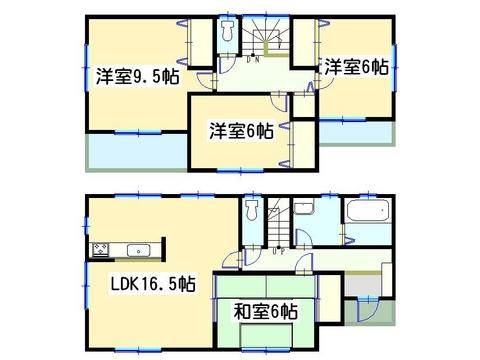 Floor plan. 14.4 million yen, 4LDK, Land area 202.04 sq m , Building area 105.16 sq m