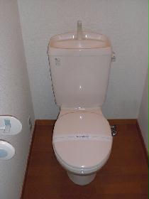 Toilet. Happy bus toilet by