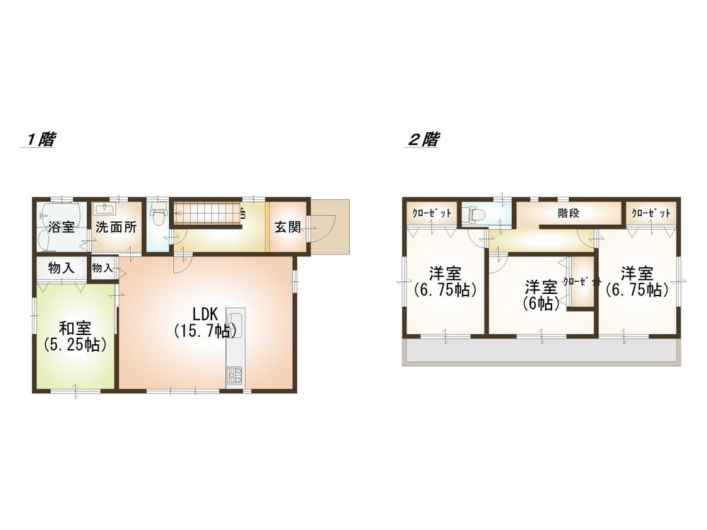 Floor plan. 21,800,000 yen, 4LDK, Land area 116.23 sq m , Building area 100.19 sq m