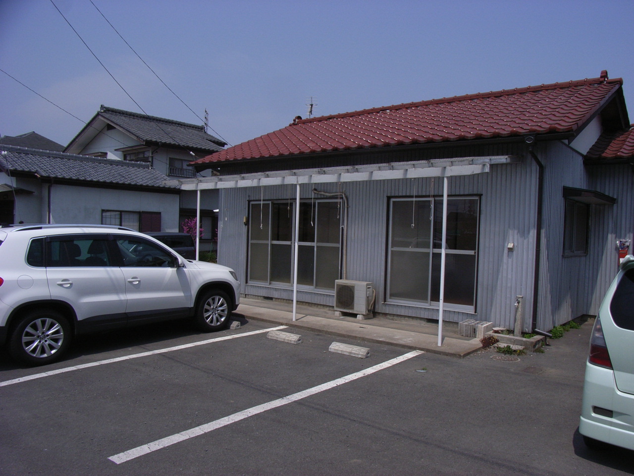 Parking lot. Parking is already front pavement. 