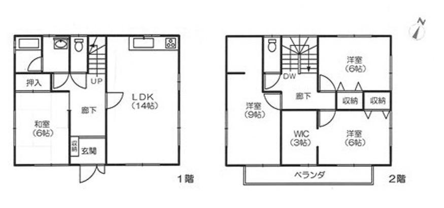 Floor plan. 8.8 million yen, 4LDK + S (storeroom), Land area 246.69 sq m , Building area 126 sq m