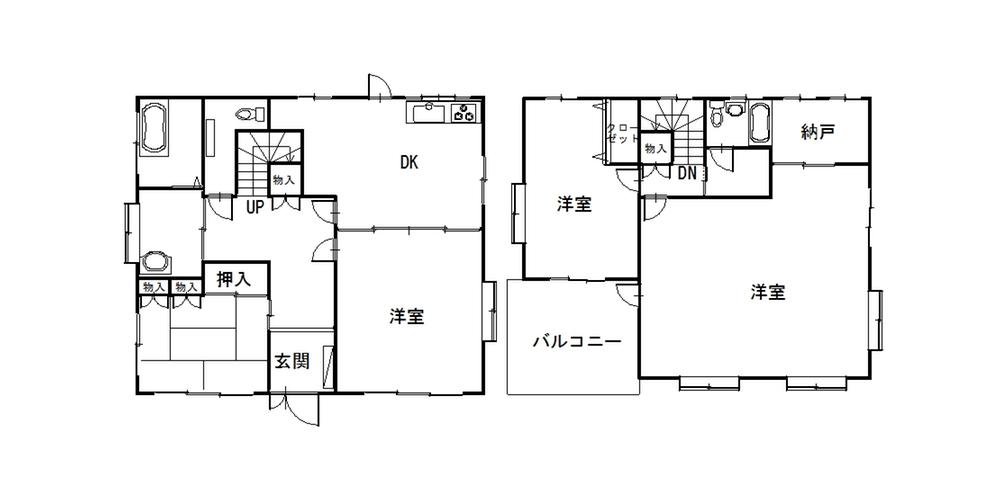 Floor plan. 7.8 million yen, 4DK + S (storeroom), Land area 499.98 sq m , Building area 141 sq m