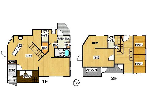 Floor plan. 22,800,000 yen, 4LDK + S (storeroom), Land area 226.31 sq m , Building area 226.31 sq m