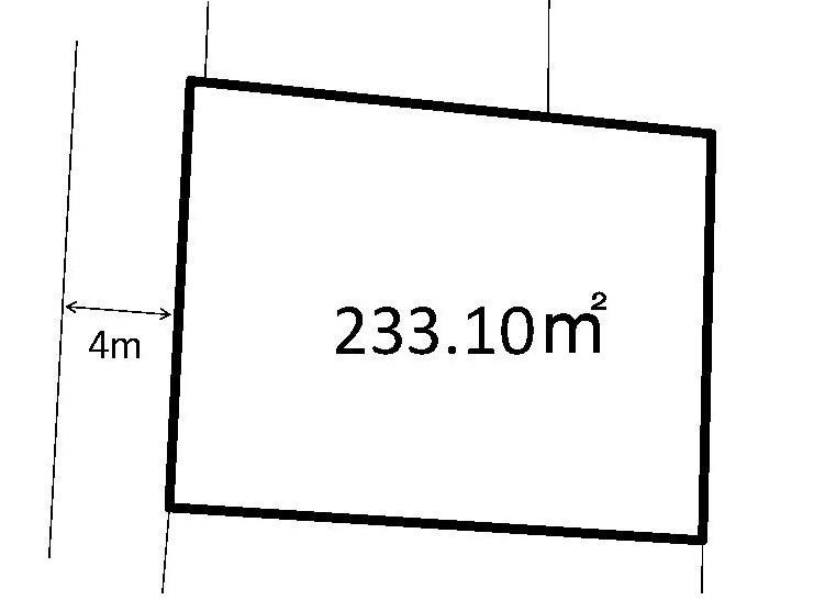 Compartment figure. Land price 10.5 million yen, Land area 233.1 sq m