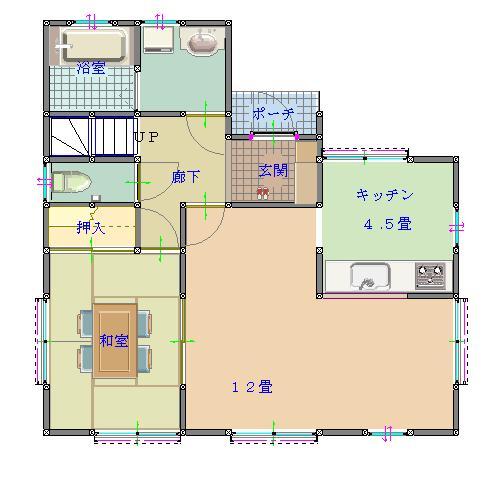 Floor plan. 20.8 million yen, 4LDK, Land area 167.67 sq m , Building area 102.68 sq m 1 floor