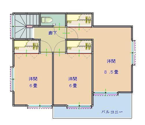 Floor plan. 20.8 million yen, 4LDK, Land area 167.67 sq m , Building area 102.68 sq m 2 floor