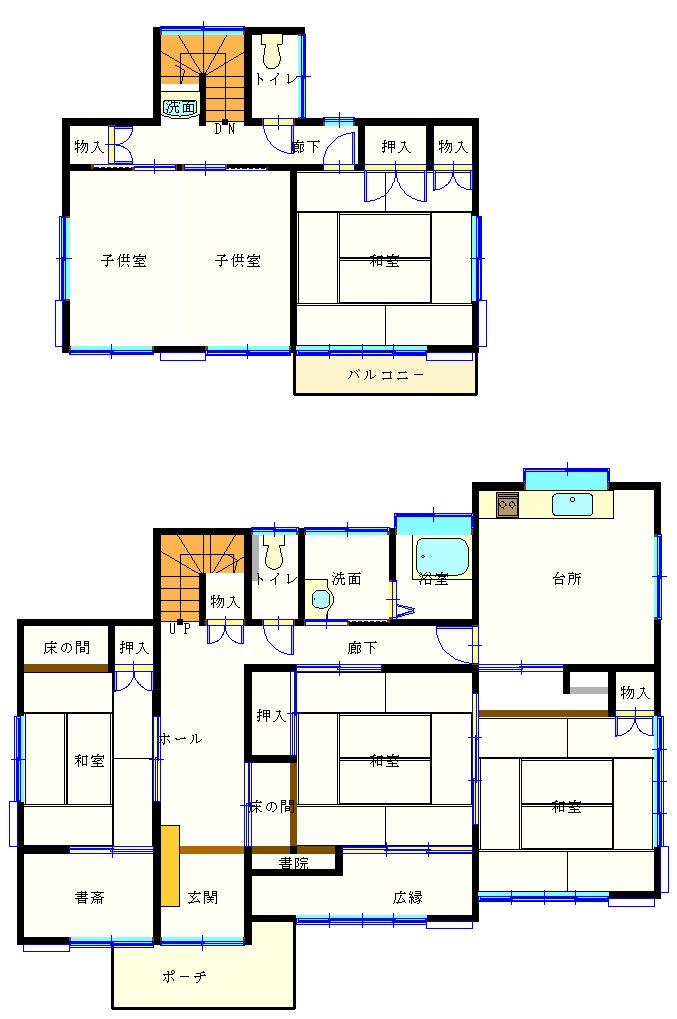 Floor plan. 17.8 million yen, 5DK, Land area 286.99 sq m , Building area 141.34 sq m floor plan