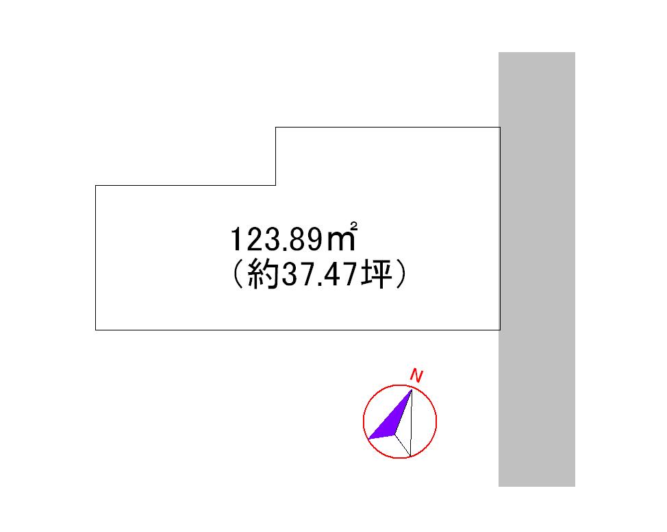 Compartment figure. Land price 10 million yen, Land area 123.89 sq m