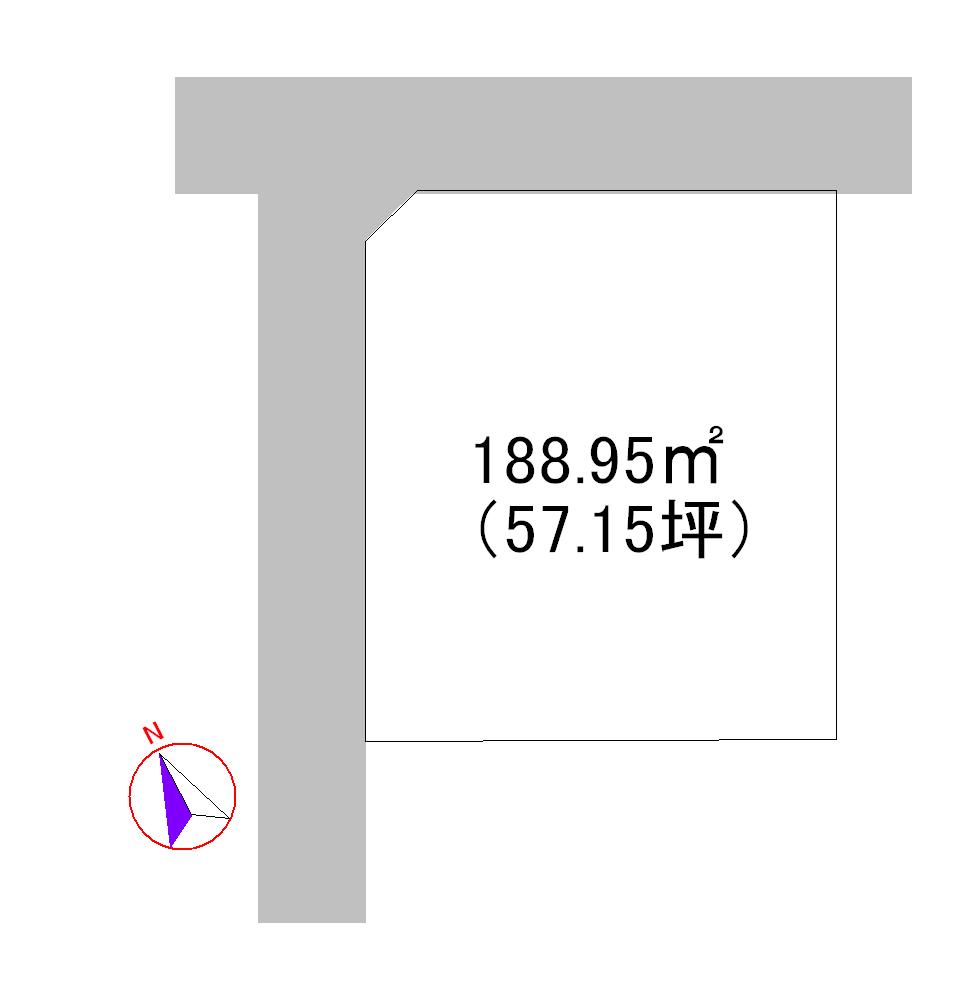 Compartment figure. Land price 10 million yen, Land area 188.95 sq m