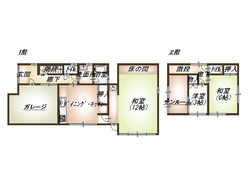 Floor plan. 11 million yen, 3DK, Land area 121.42 sq m , Building area 93.37 sq m