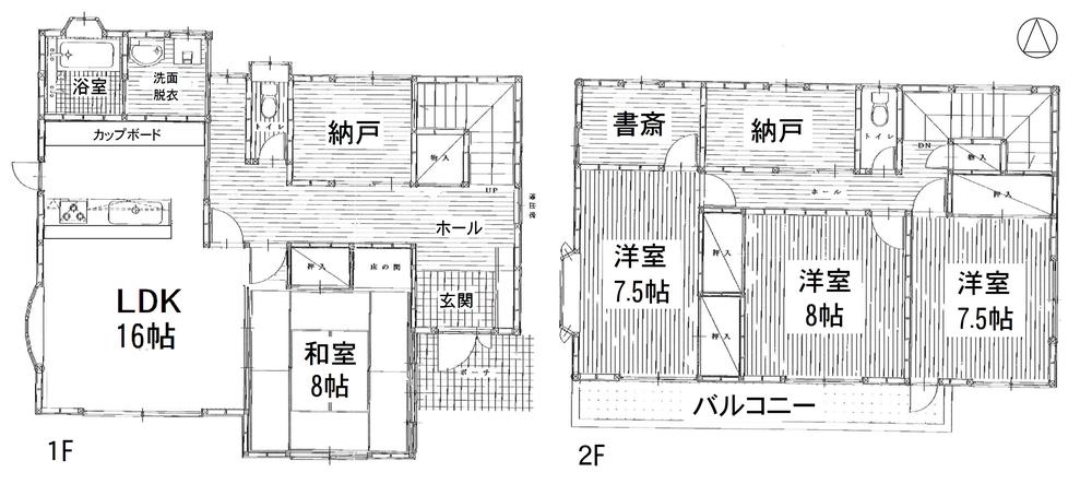 Floor plan. 14 million yen, 4LDK + 2S (storeroom), Land area 374 sq m , Building area 145.32 sq m