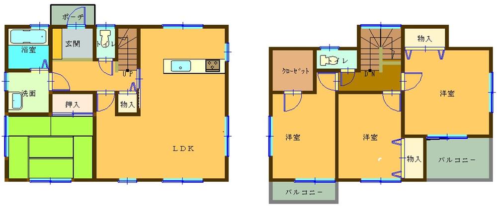 Floor plan. 16.4 million yen, 4LDK, Land area 304.35 sq m , Building area 105.15 sq m floor plan