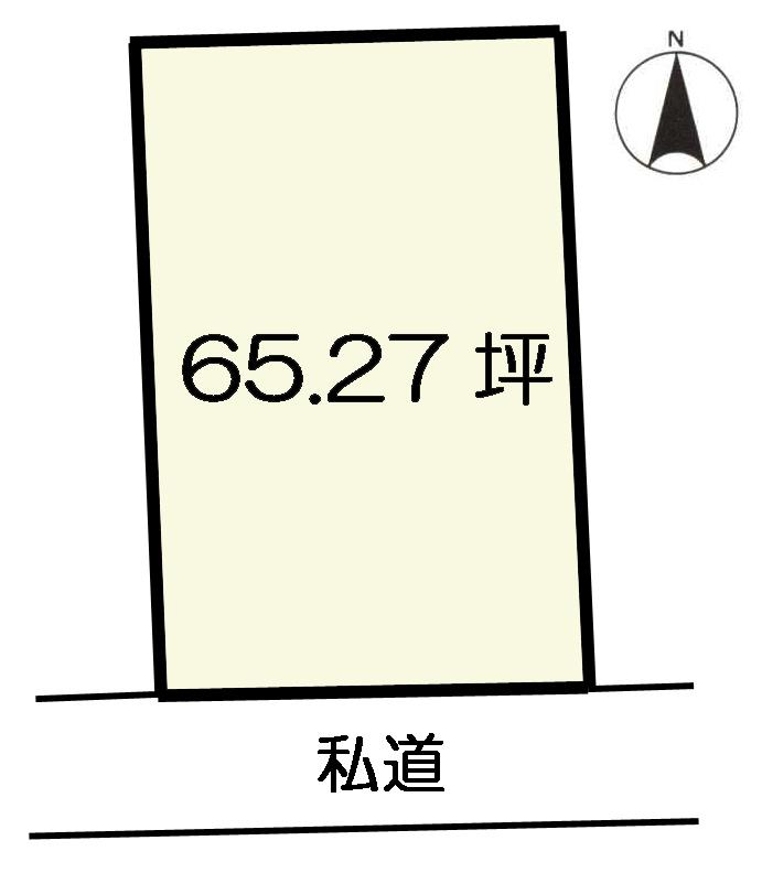 Compartment figure. Land price 11 million yen, Land area 215.77 sq m