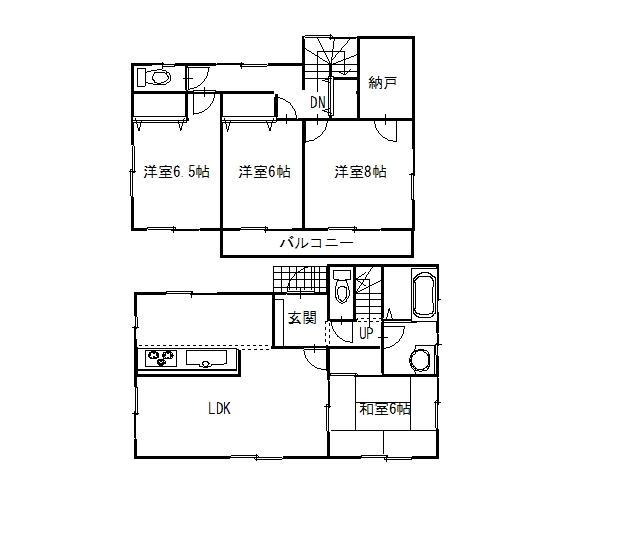 Floor plan. 19,800,000 yen, 4LDK, Land area 254.02 sq m , Building area 105.98 sq m floor plan