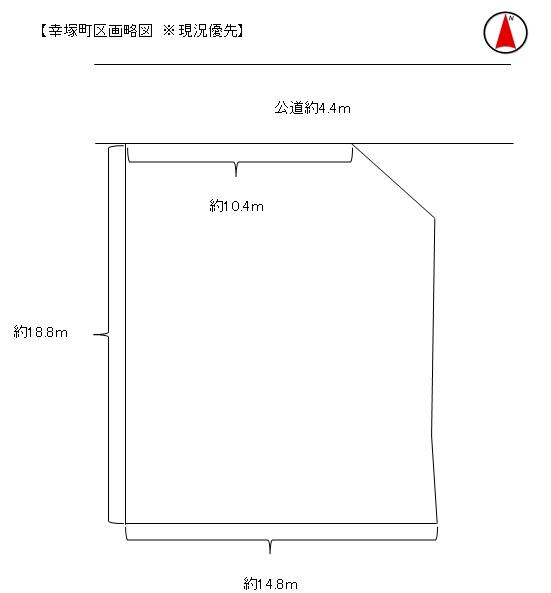 Compartment figure. Land price 7.5 million yen, Land area 256.64 sq m