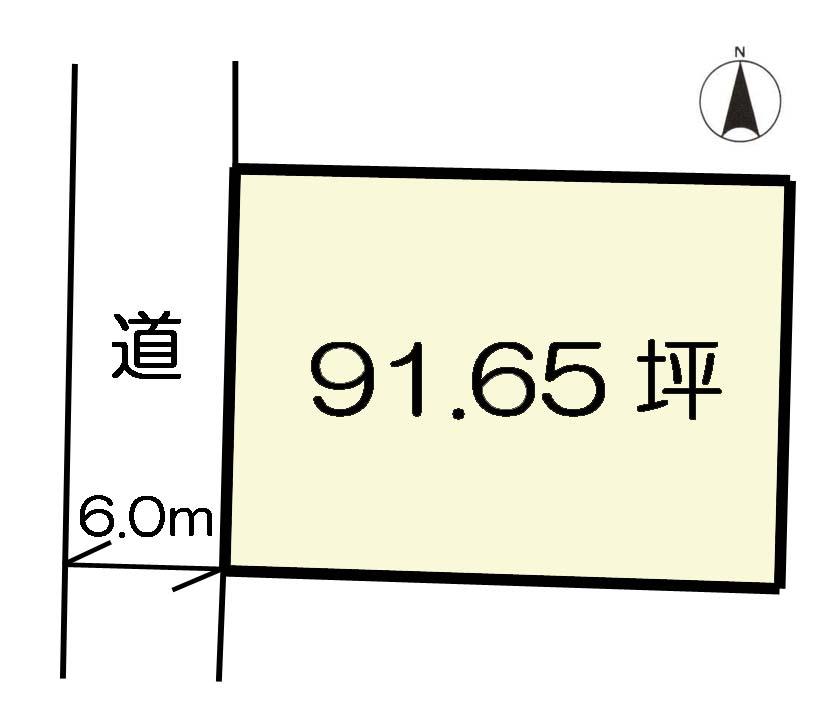 Compartment figure. Land price 16.3 million yen, Land area 303 sq m compartment view
