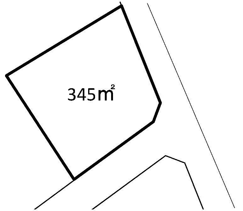 Compartment figure. Land price 3.5 million yen, Land area 345 sq m