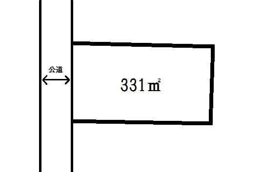 Compartment figure. Land price 7.5 million yen, Land area 331 sq m
