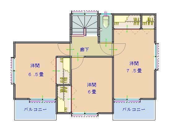 Floor plan. 18,800,000 yen, 4LDK, Land area 176.63 sq m , Building area 101.02 sq m 2 floor