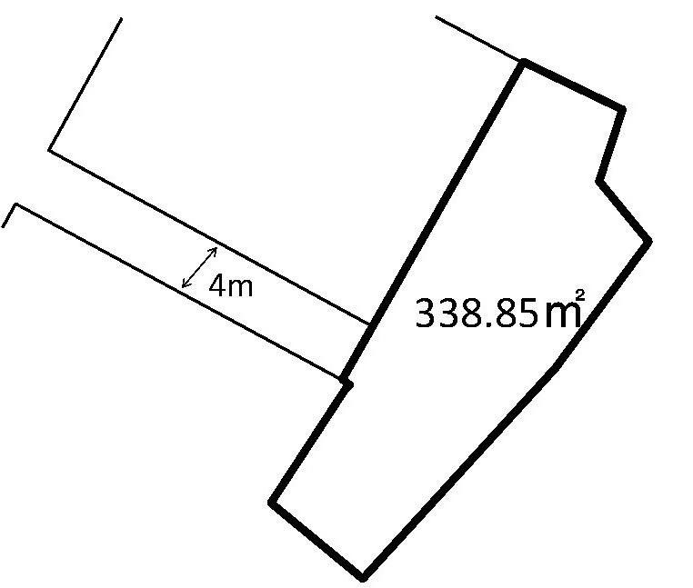 Compartment figure. Land price 5.63 million yen, Land area 338.85 sq m