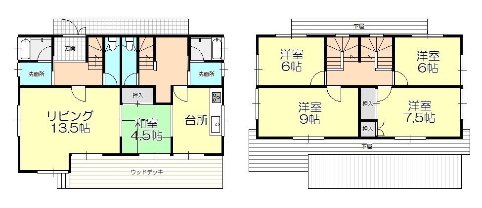 Floor plan. 10.8 million yen, 4LDK + S (storeroom), Land area 311.35 sq m , Building area 173.89 sq m