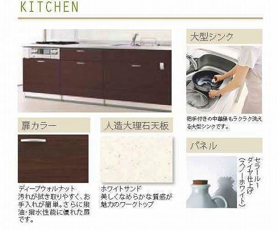 Same specifications photo (kitchen). 1 Building Specifications (built-in dishwasher dryer, With water purifier shower faucet with construction)