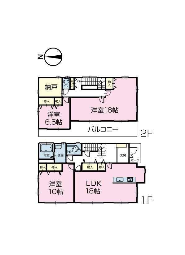 Floor plan. 7,980,000 yen, 3LDK + S (storeroom), Land area 201.68 sq m , Building area 144.25 sq m   [Floor plan]  3LDK + S (storeroom)