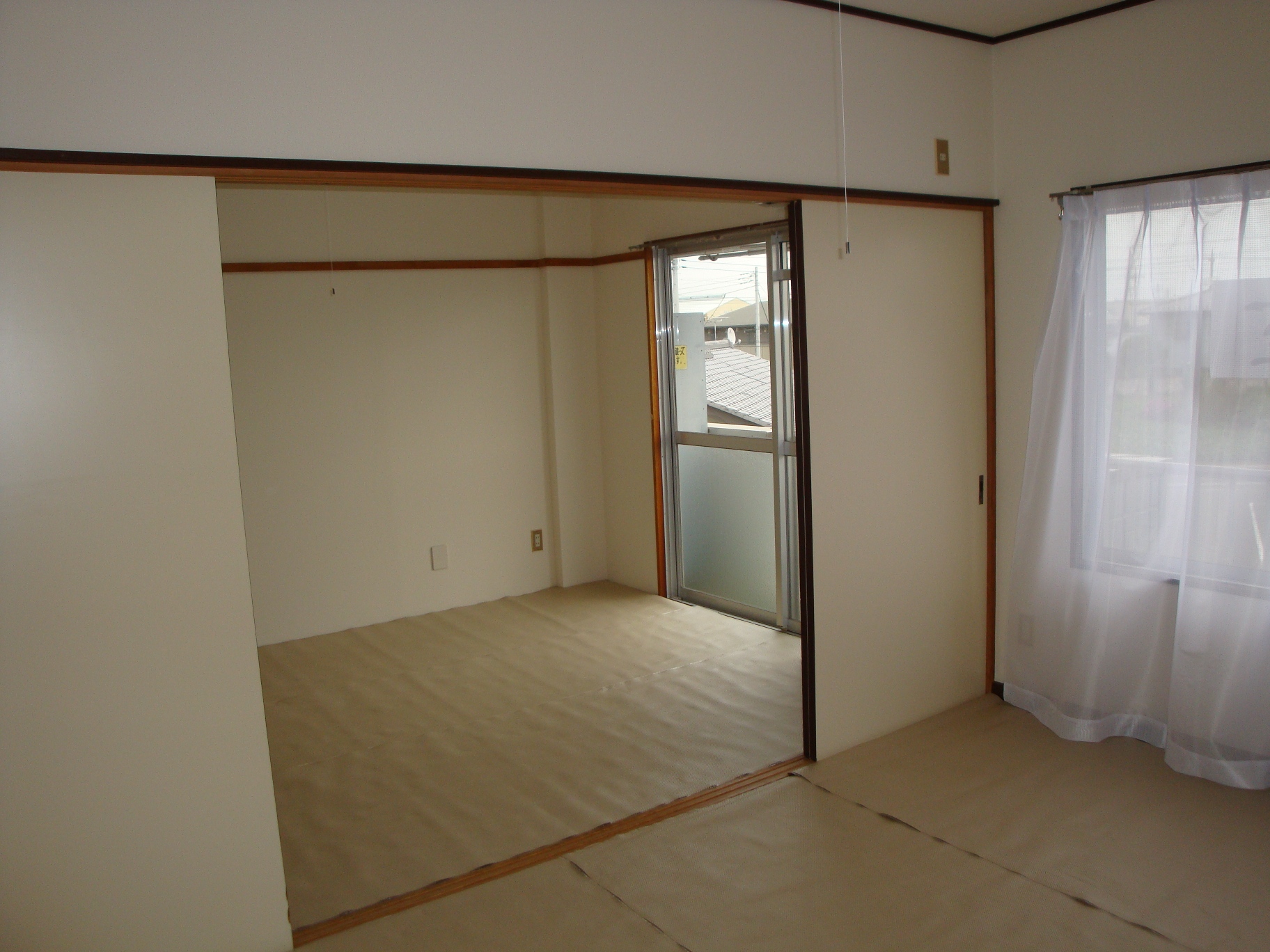 Living and room. When you open and close the door will be wide with depth