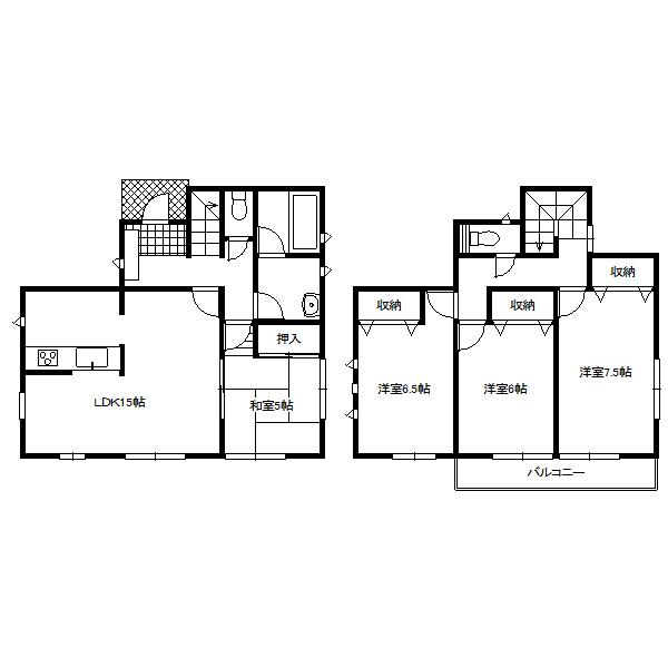 Floor plan. 16,990,000 yen, 4LDK, Land area 200.24 sq m , Building area 94.77 sq m