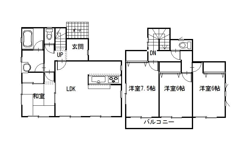 Floor plan. 16.8 million yen, 4LDK, Land area 273.51 sq m , Building area 94.77 sq m floor plan