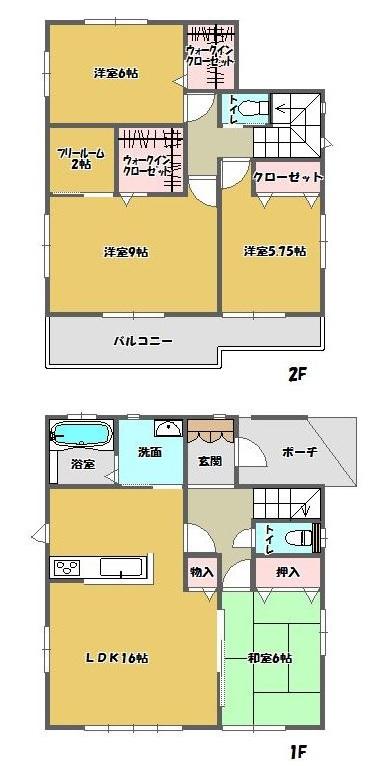 Floor plan. (1), Price 18,390,000 yen, 4LDK, Land area 200.99 sq m , Building area 107.65 sq m