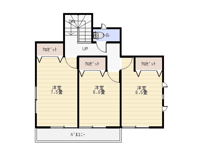 Floor plan. 16.8 million yen, 4LDK, Land area 206.56 sq m , Building area 94.77 sq m 2F