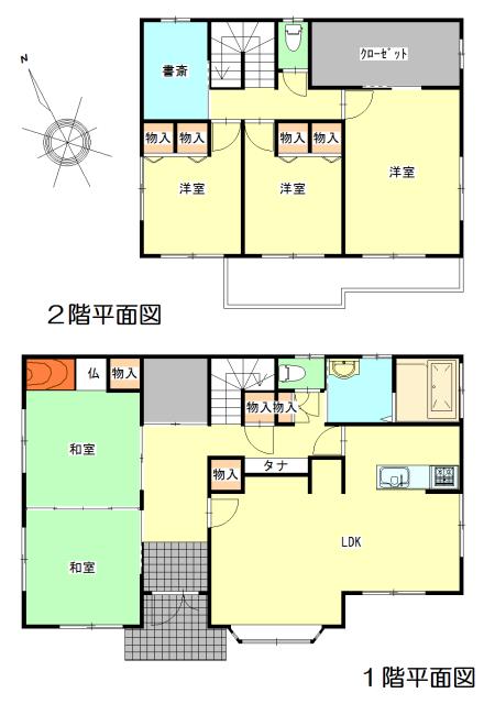 Floor plan. 19,800,000 yen, 5LDK + S (storeroom), Land area 435.41 sq m , Building area 165 sq m