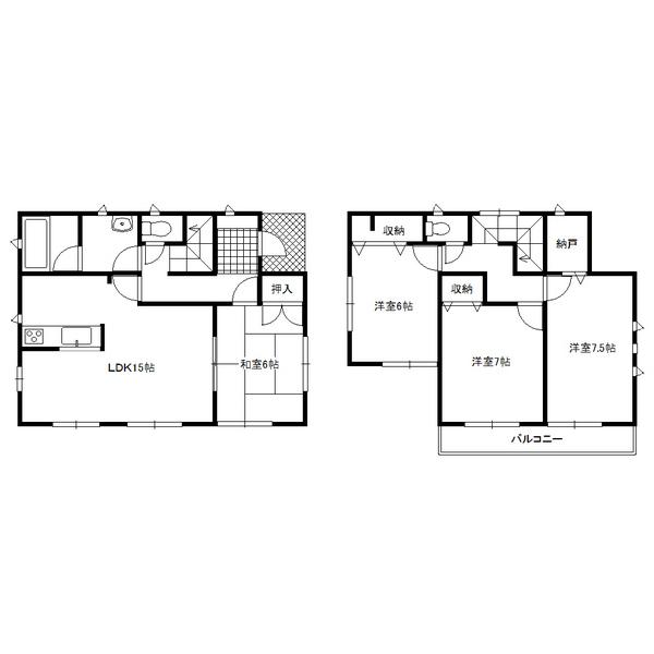Floor plan. 19,800,000 yen, 4LDK, Land area 241.34 sq m , Building area 98.81 sq m