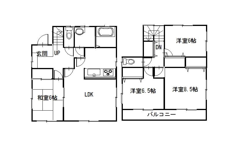 Floor plan. 20.8 million yen, 4LDK, Land area 217.21 sq m , Building area 105.15 sq m floor plan