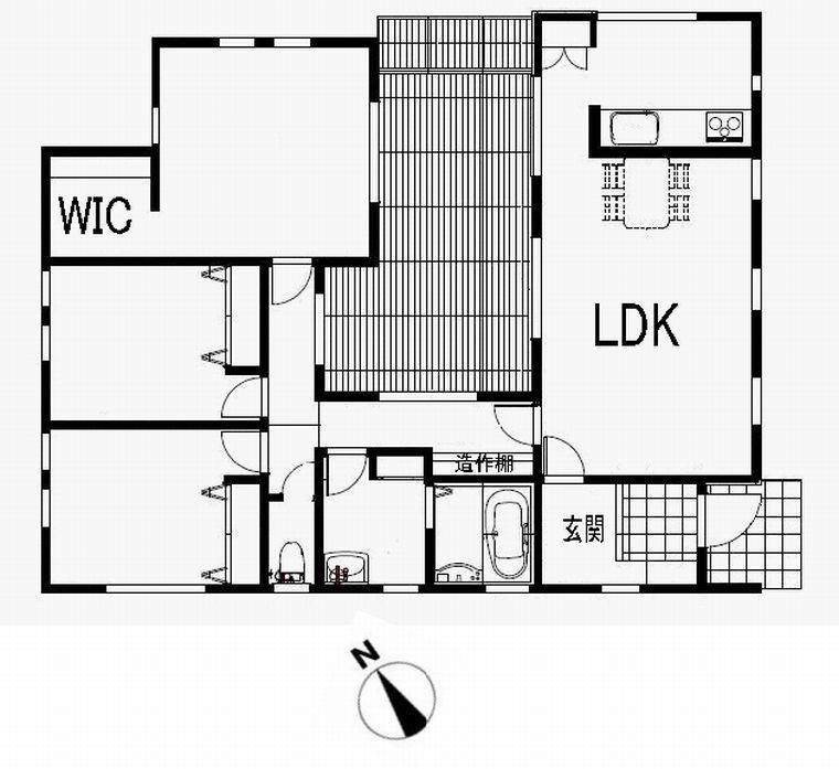 Floor plan. 24,800,000 yen, 3LDK, Land area 224.51 sq m , It is easy to live floor plan with a housed in a building area of ​​87.77 sq m each room